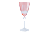 Taça para água Elizabeth lapidada salmão